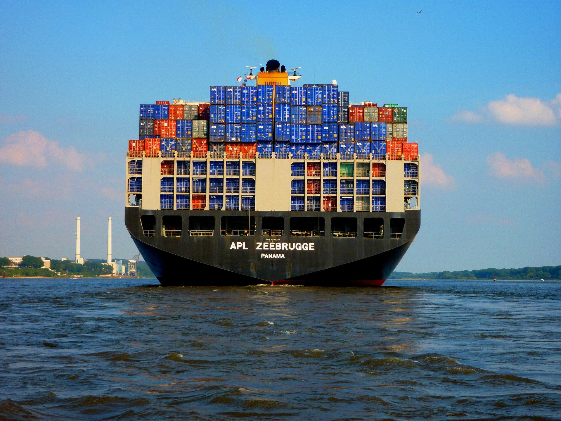 Industrial shipping background